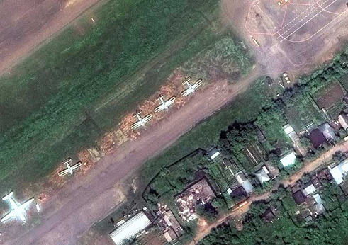 Ортофотоплан на Аэропорт Бодайбо по космическому снимку WorldView-3, пространственное разрешение 30 см