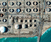 Ras Tanura Refinery, Saudi Arabia. WorldView-3 satellite ©DigitalGlobe